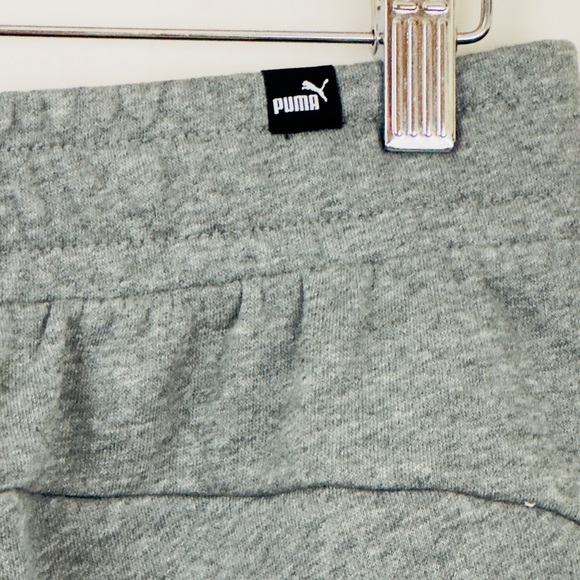 PUMA -Medium Heather Gray 10” Sweatpant Shorts Adjustable Elastic Waist Men’s S - Picture 9 of 14